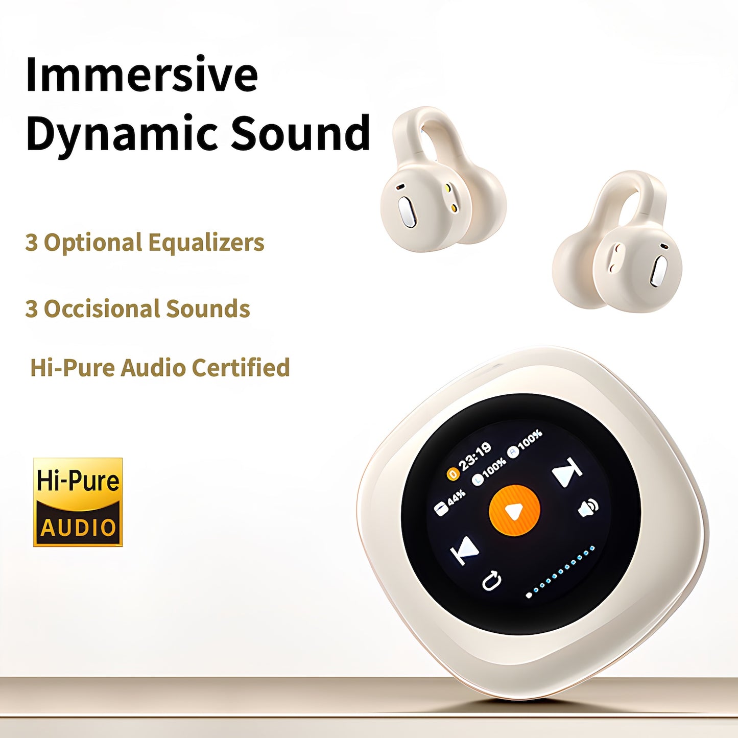 Clip-on Open Earbuds