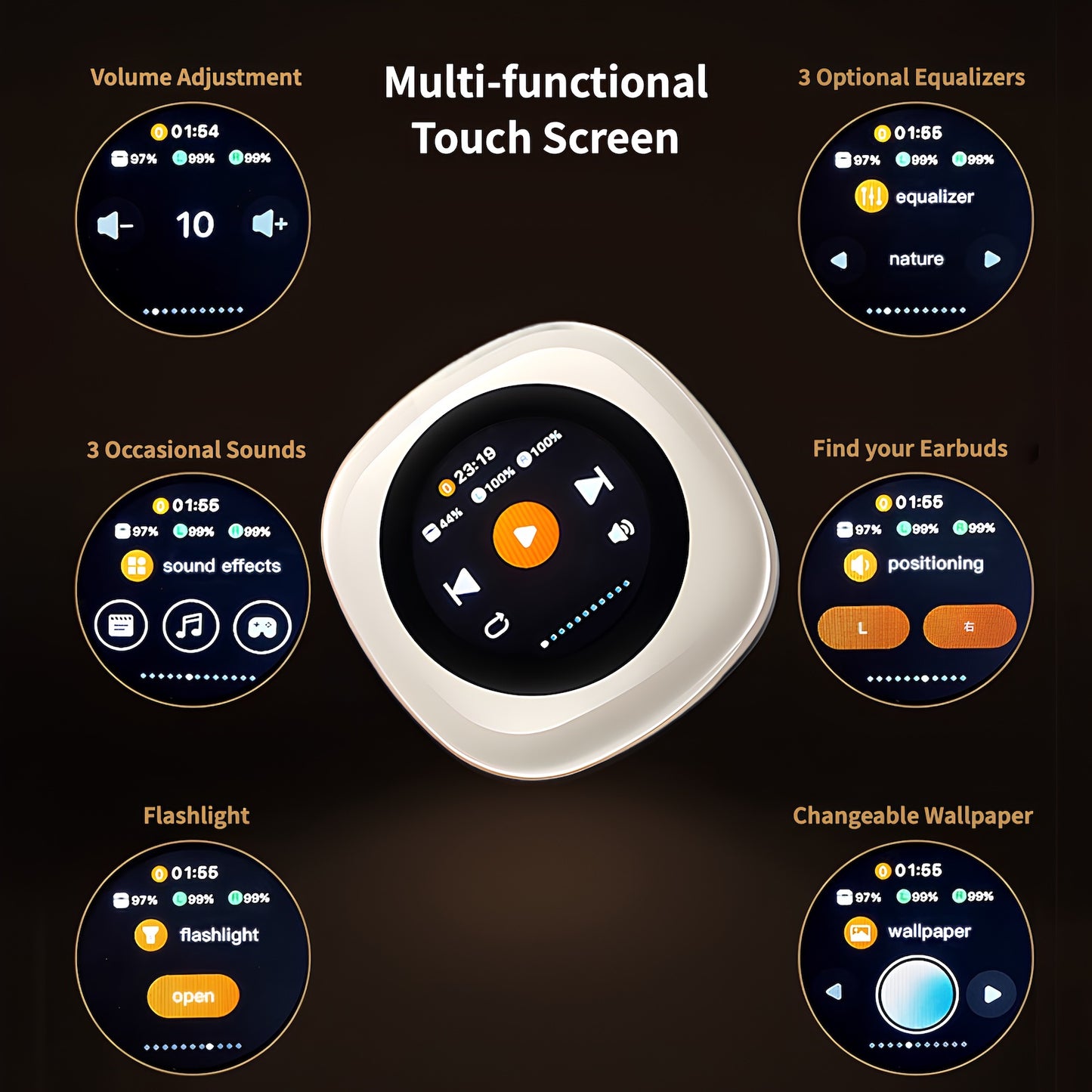 Clip-on Open Earbuds