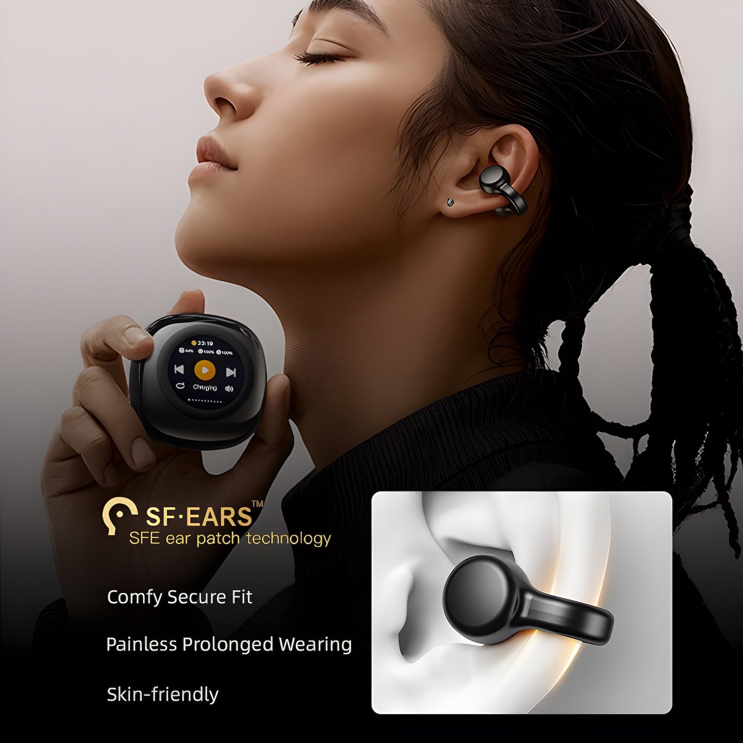Clip-on Open Earbuds